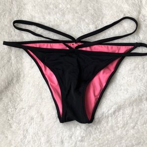 Pink Victoria’s Secret string bikini bottom
